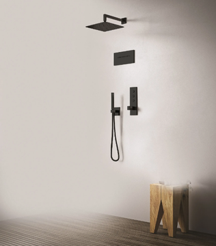 CRIPD005 - Ceiling mounted square overhead shower with anti-lime system by CRISTINA Rubinetterie - view 3